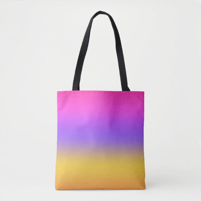 Lebhaftes Sunset Ombre Gradient Design Tasche (Vorderseite)