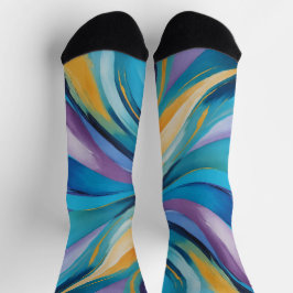 Lebhaftes Swirling Socken