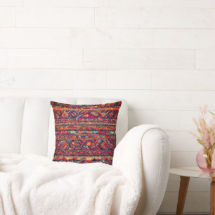 Lebhaftes Tapestry geometrischer Muster Kissen