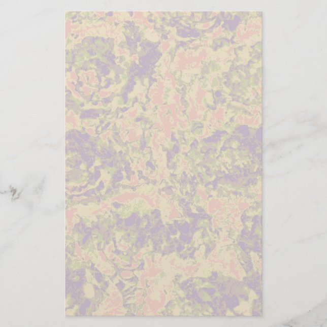 Lebhaftes Tarnmuster der Blume Briefpapier (Vorderseite)