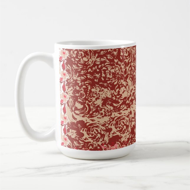 Lebhaftes, traditionelles Gewebe mit eigenem Flo Kaffeetasse (Links)