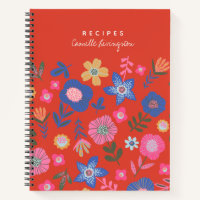 Lebhaftes tropisches, florales rotes Personalisier