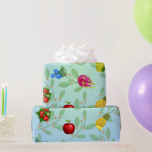 Lebhaftes tropisches Früchtesommer-Geschenkpapier Geschenkpapier