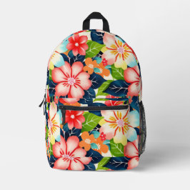 Lebhaftes tropisches Muster Bedruckter Rucksack