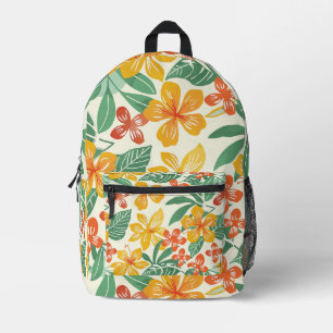 Lebhaftes tropisches Muster Bedruckter Rucksack