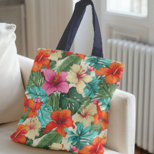 Lebhaftes tropisches Muster Tasche