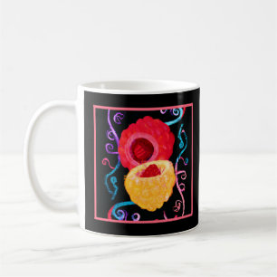 Lebhaftes tropisches Neon Fruit Design Kaffeetasse