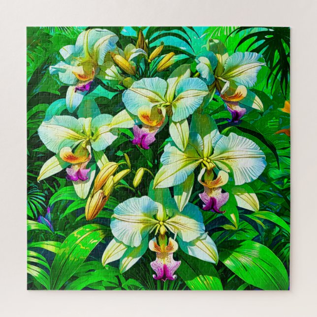 Lebhaftes tropisches Orchid (Vertikal)