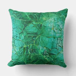 Lebhaftes türkisfarbenes Muster Kissen