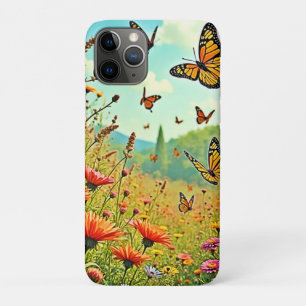 Lebhaftes Wildblume Butterfly Joy Design Case-Mate iPhone Hülle