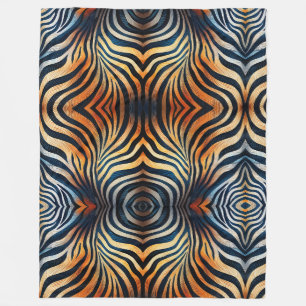 Lebhaftes Zebra Print Fleece Blanket