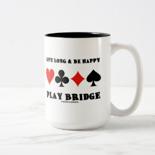Lebhaftlanges u. ist glückliche Spiel-Brücke (vi Zweifarbige Tasse