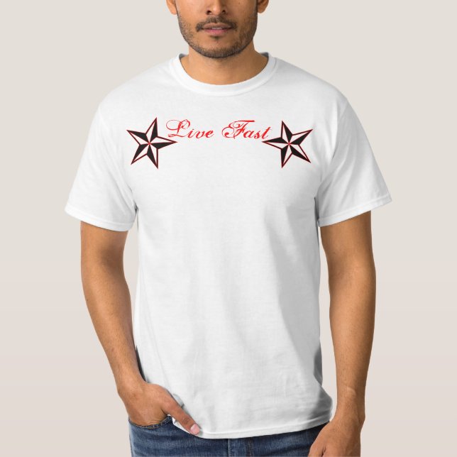 Lebhaftschnelles die jungen Pinstripe T-Shirt (Vorderseite)
