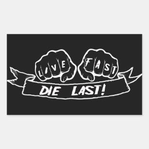 Lebhaftschnelles die zuletzt rechteckiger aufkleber