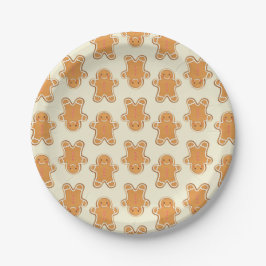 Lebkuchen-Baby-Kekse-Papierplatten Weihnachten Pappteller