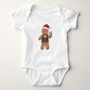 Lebkuchen-Barista-Weihnachten 2026 Holiday Kaffee Baby Strampler