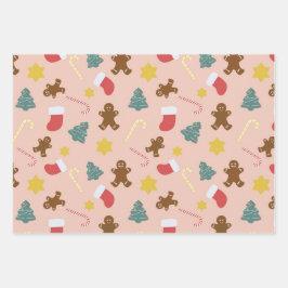 Lebkuchen - Blush Geschenkpapier Set