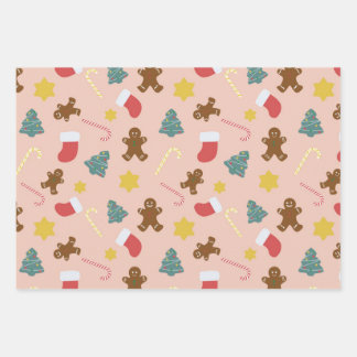 Lebkuchen - Blush Geschenkpapier Set