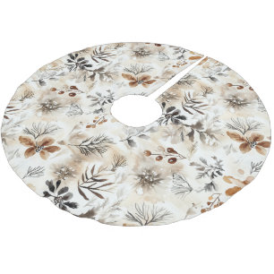 Lebkuchen-Blütenblätter Weihnachten Polyester Weihnachtsbaumdecke