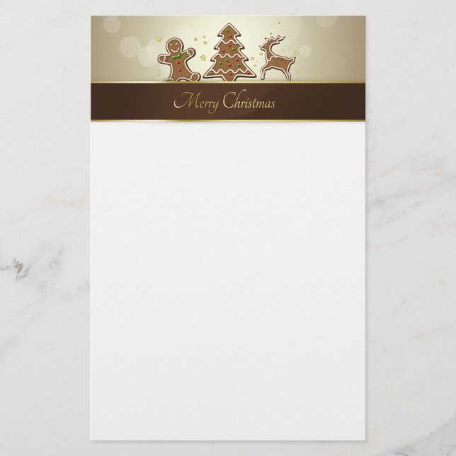 Lebkuchen Briefpapier (Vorderseite)