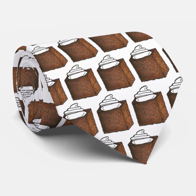 Lebkuchen Cake Slice Weihnachtsfest Krawatte (Gerollt)