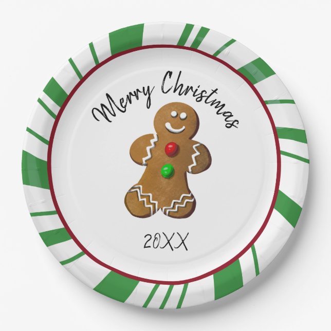 Lebkuchen-Candy-Platten Pappteller (Vorderseite)