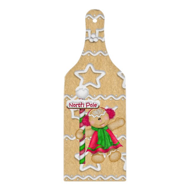 Lebkuchen cokie Glasschneidenpaddel Schneidebrett (Vorderseite)