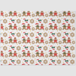 Lebkuchen-Cookie-Muster Weihnachten Seidenpapier