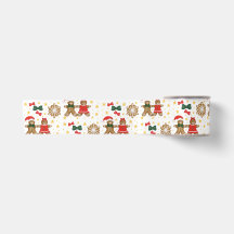 Lebkuchen-Cookie-Muster-Weihnachts-Seidenpapier