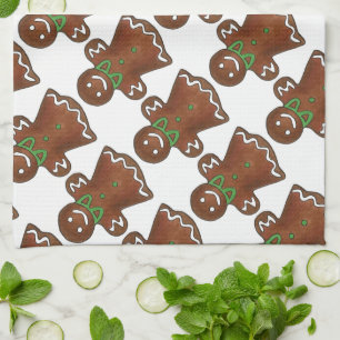 Lebkuchen Dame Weihnachtskekse Holiday Handtuch