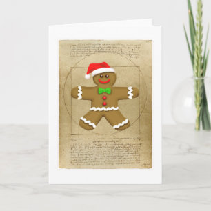 Lebkuchen DaVinci Grußkarte Feiertagskarte