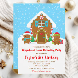 Lebkuchen Dekorieren Geburtstagsparty Party Blau u Einladung