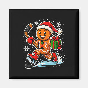 Lebkuchen-Eishockeyspieler-Sportliebhaber-Weihnach Magnet