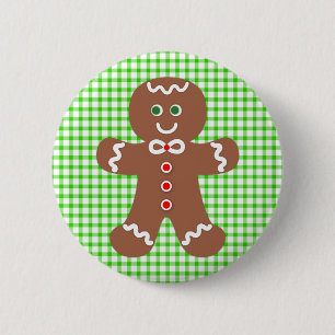 Lebkuchen-Feiertags-Junge Button