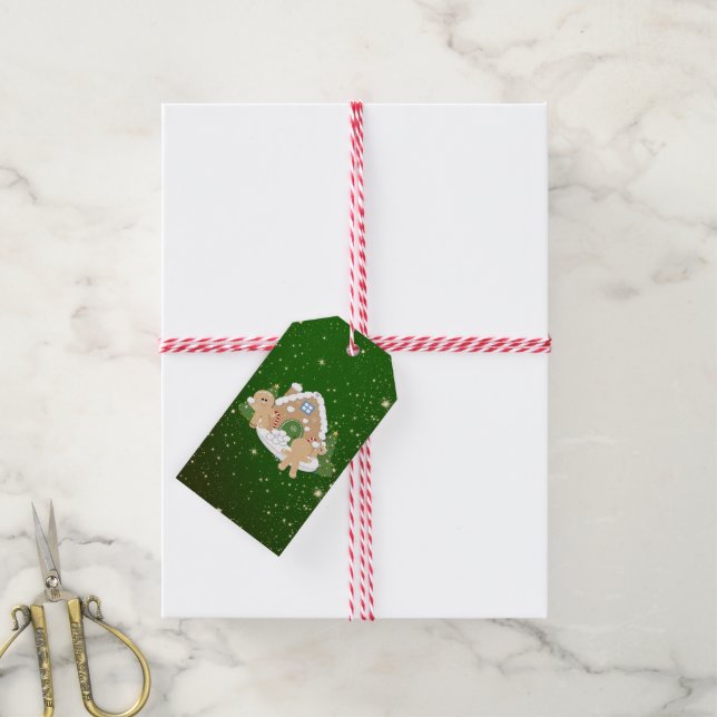 Lebkuchen Geschenkanhänger (Mit Garn)