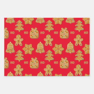 Lebkuchen Geschenkpapier Set