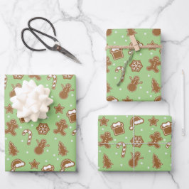Lebkuchen Geschenkpapier Set