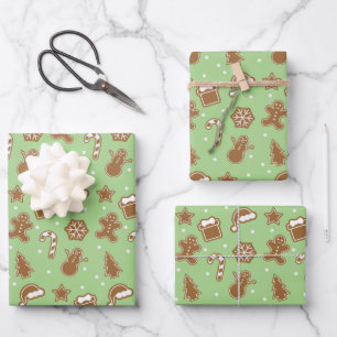 Lebkuchen Geschenkpapier Set