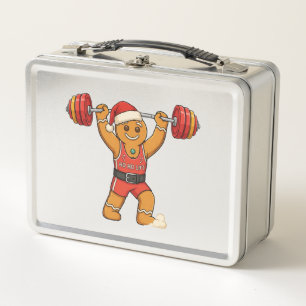 Lebkuchen-Gewichtheber Weihnachten 2026 Holiday F Metall Brotdose