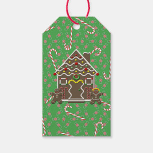 Lebkuchen-Haus-Weihnachtssüßigkeit Geschenkanhänger
