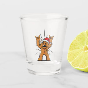 Lebkuchen Heavy Metal Gitarre Weihnachten 2026   Schnapsglas
