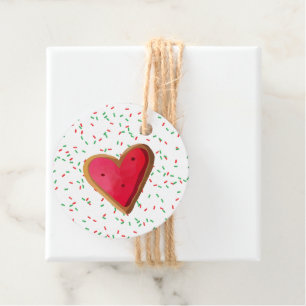 Lebkuchen Herzkrümel Sprinkles Weihnachtsfeierlich Geschenkanhänger