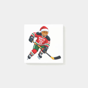 Lebkuchen-Hockey-Weihnachten 2026 Feiertags-Sport Post-it Klebezettel