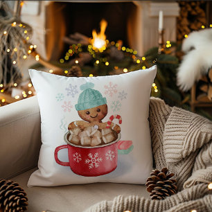 Lebkuchen-Hot-Chocolate-Christmas-Wurfkissen P Kissen