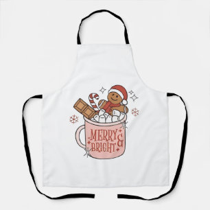 Lebkuchen im Kakao-Badewanne Merry & Bright Schürze