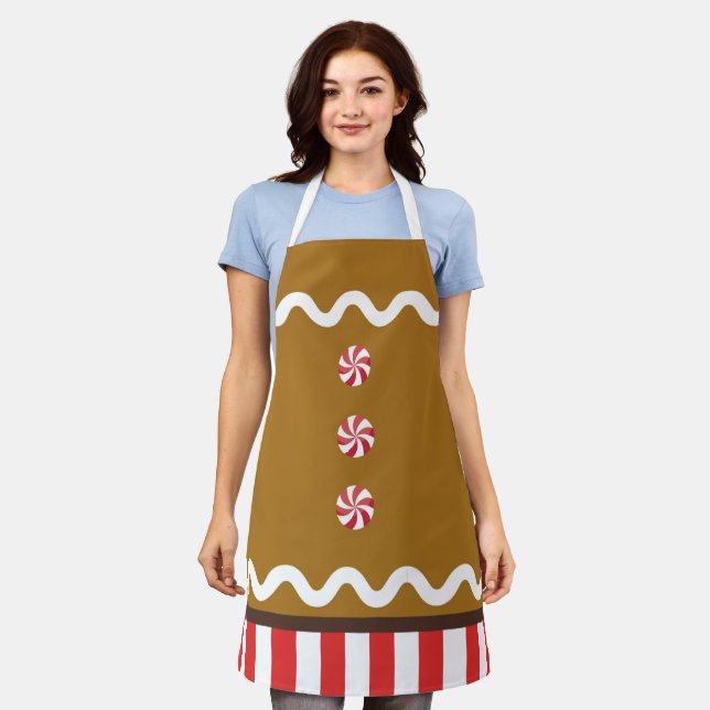 Lebkuchen in der gesamten Print-Schürze Schürze (Getragen)