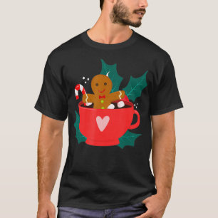 Lebkuchen in heißen Kakao Tasse Weihnachtsfest T-Shirt