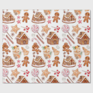 Lebkuchen Kekse Candyland Geschenkpapier
