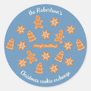 Lebkuchen Kekse Klassischer Rundaufkleber Runder Aufkleber