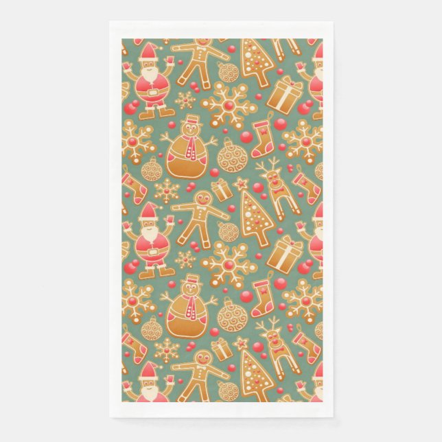 Lebkuchen/Kekse/Weihnachten Serviette (Vorderseite)
